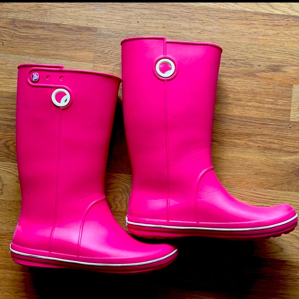 Crocs Jaunt Crosslite Wells Wellington, sz 10